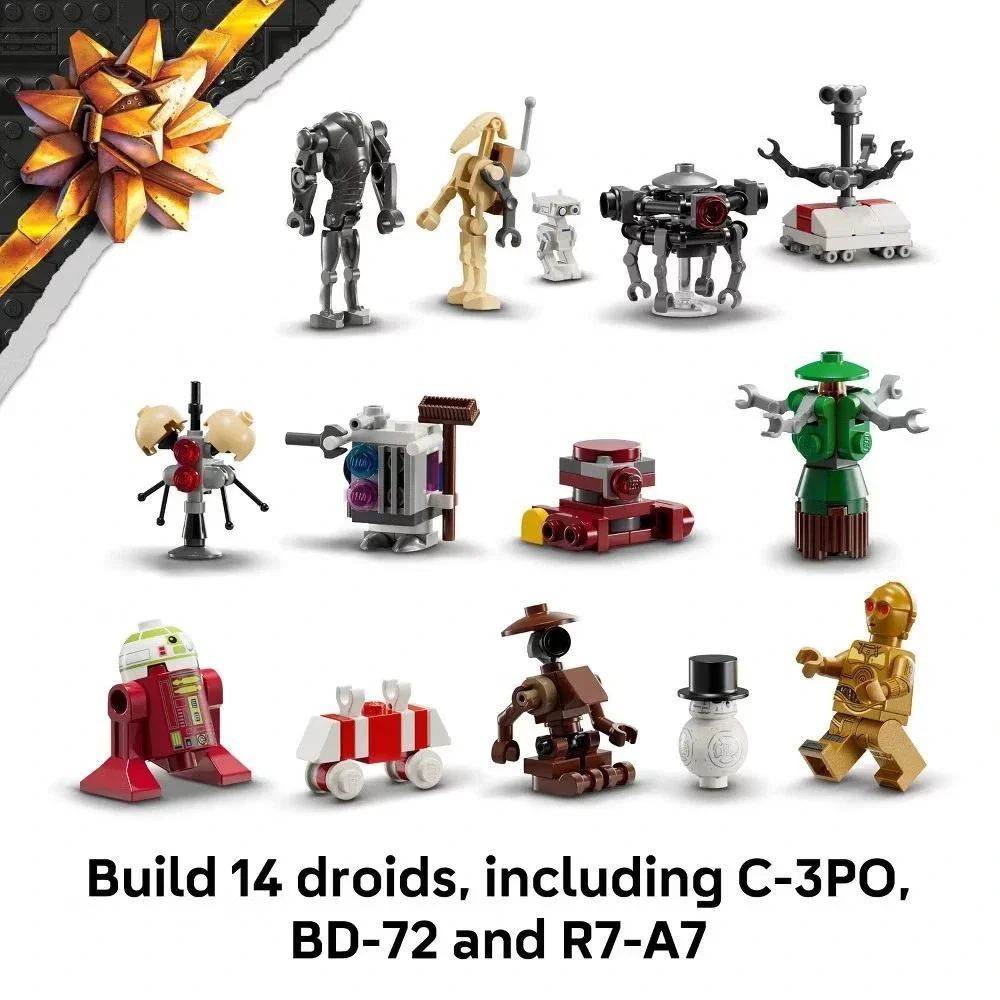 2025 LEGO Star Wars Advent Calendar # 75418 Kids 24-Gift Building Toy 263 Pieces - Picture 5 of 10